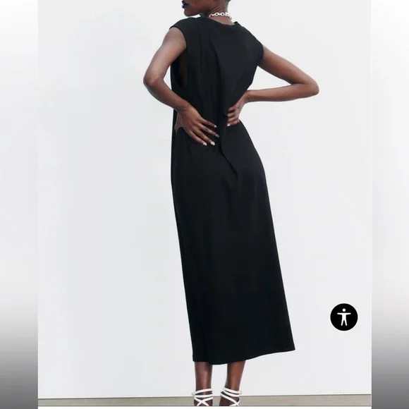 Zara Ribbed midi dress BNWT - Picture 1 of 3